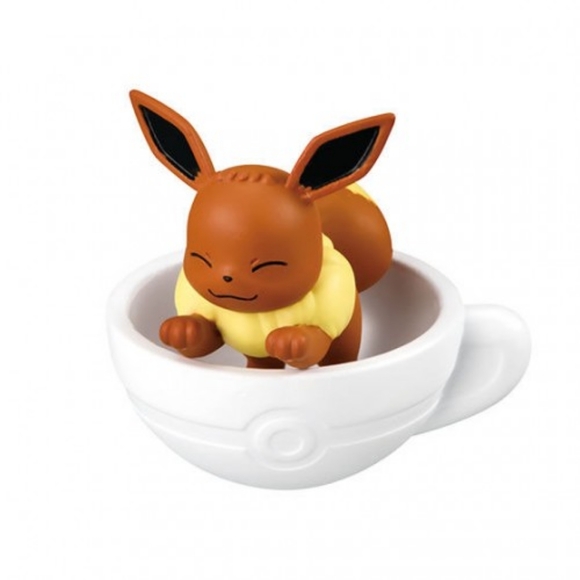 Pokemon XY Tea Cup Time Gashapon Eevee Figure - Picture 1 of 2